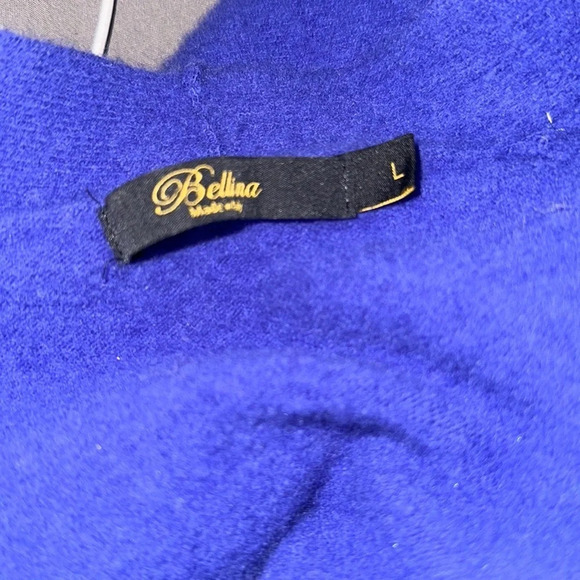 Bellini Italy 80’s vintage wool cashmere purple open cardigan  sweater S - Picture 4 of 10